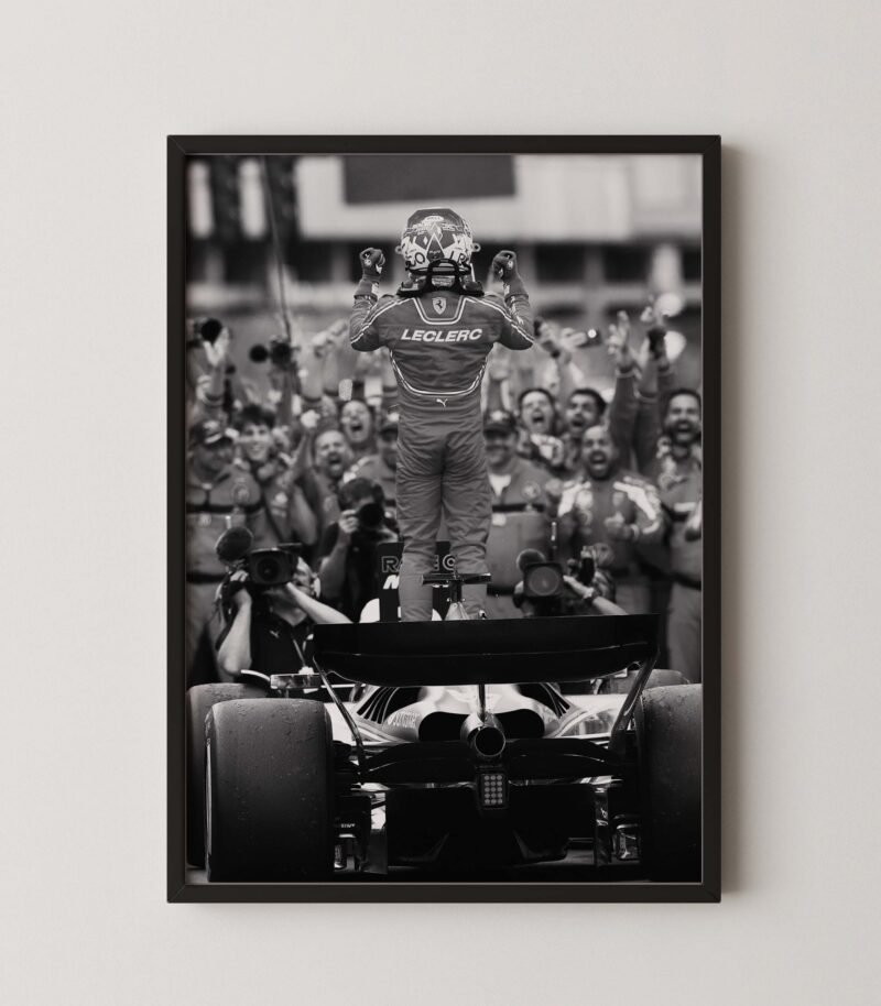 Leclerc Monaco Victory Poster