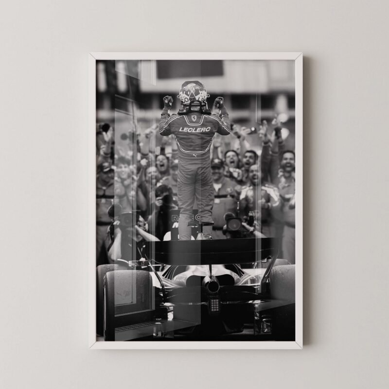 Leclerc Monaco Victory Poster