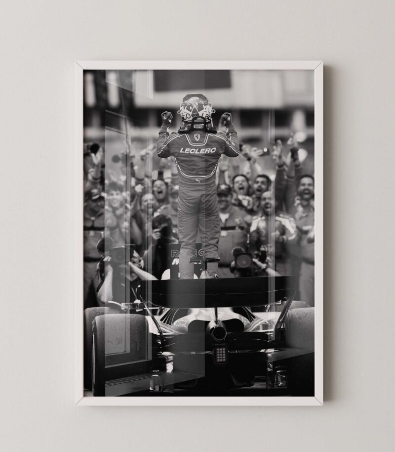 Leclerc Monaco Victory Poster
