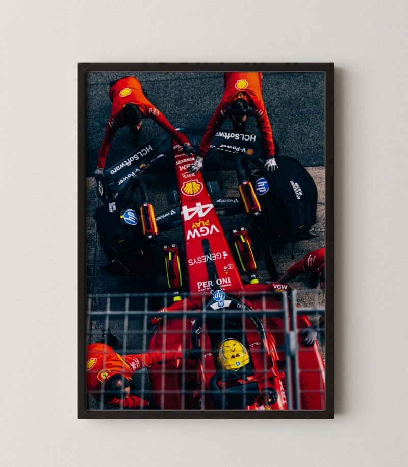 Lewis Hamilton Ferrari Garage