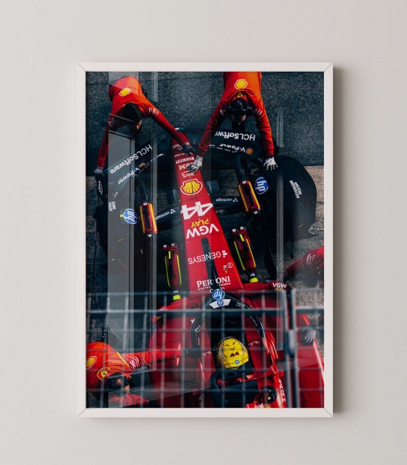 Lewis Hamilton Ferrari Garage
