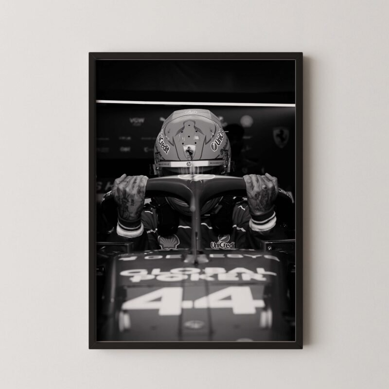 Lewis Hamilton Ferrari Cockpit Print
