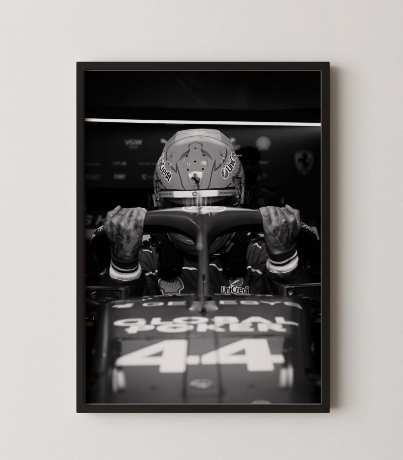 Lewis Hamilton Ferrari Cockpit Print