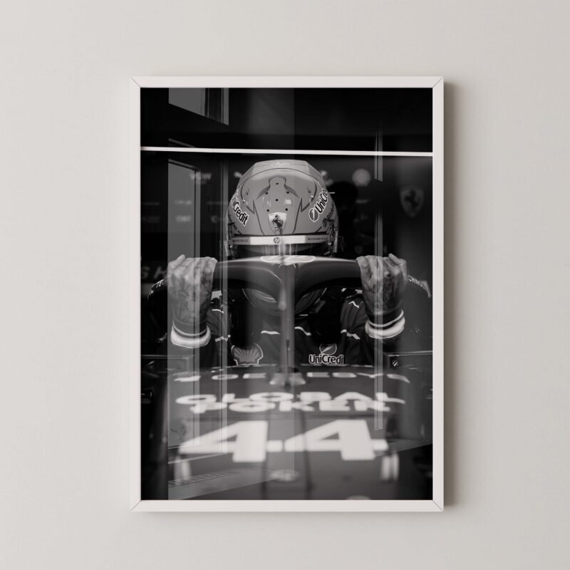 Lewis Hamilton Ferrari Cockpit Print