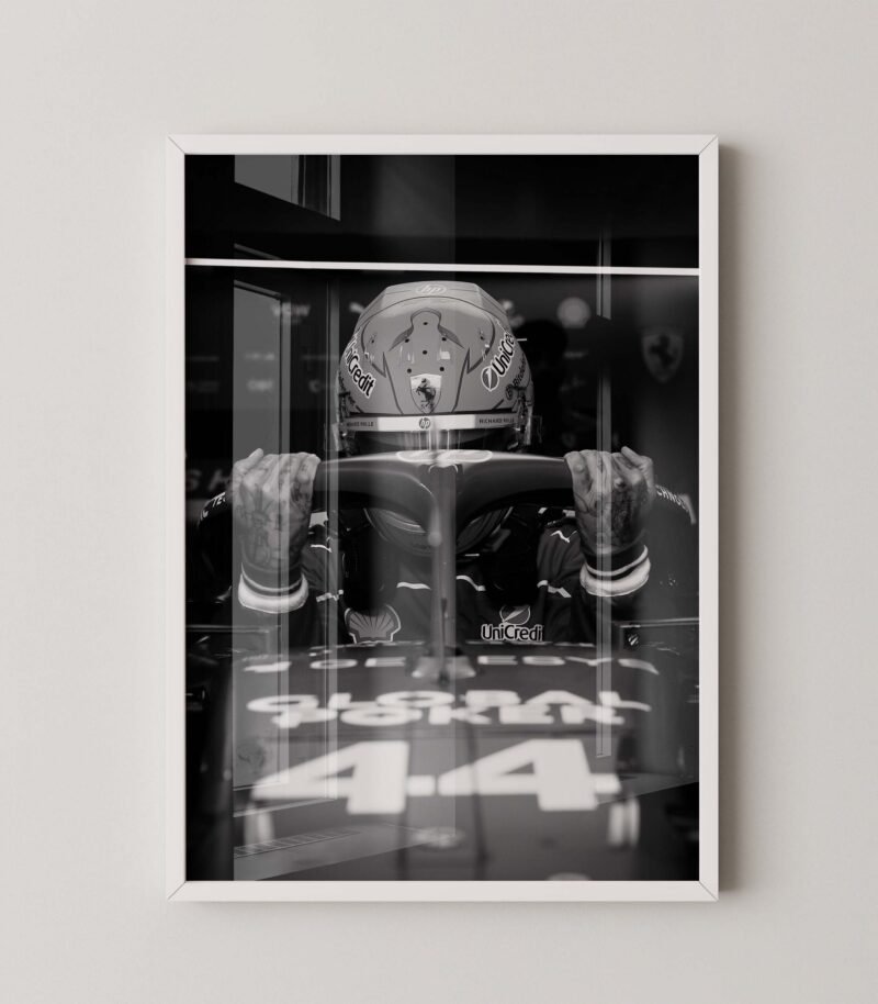 Lewis Hamilton Ferrari Cockpit Print