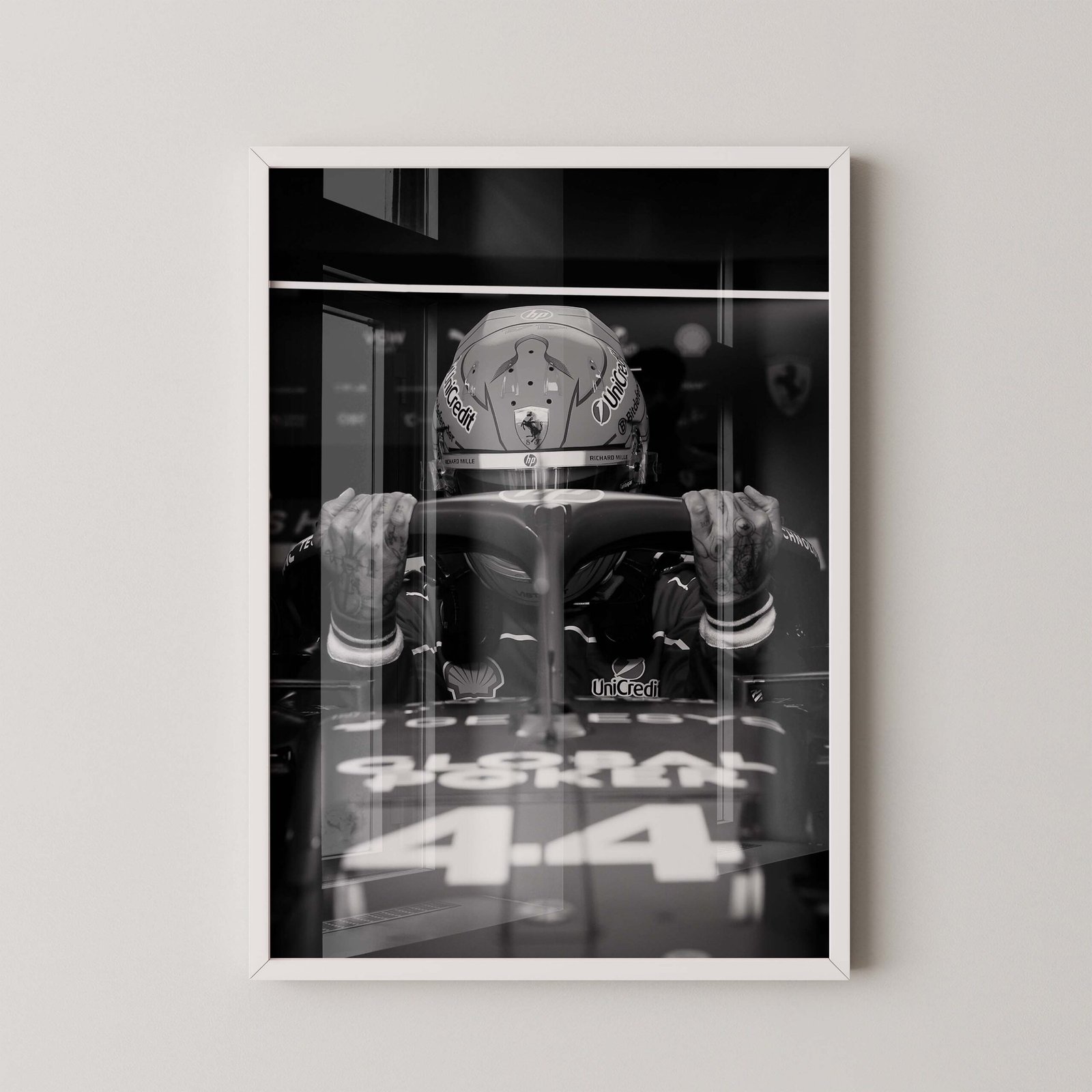 Lewis Hamilton Ferrari Cockpit Print - Image 2