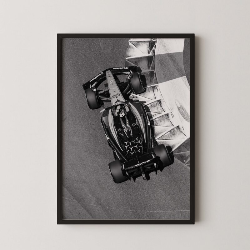 F1 Mercedes Top View Print