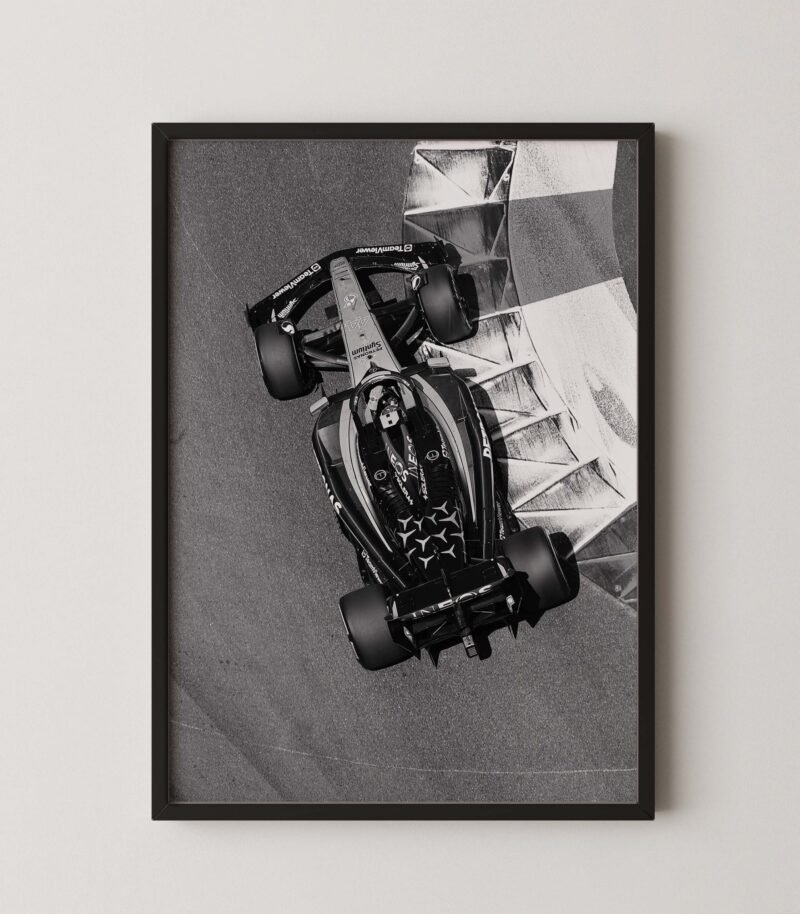 F1 Mercedes Top View Print
