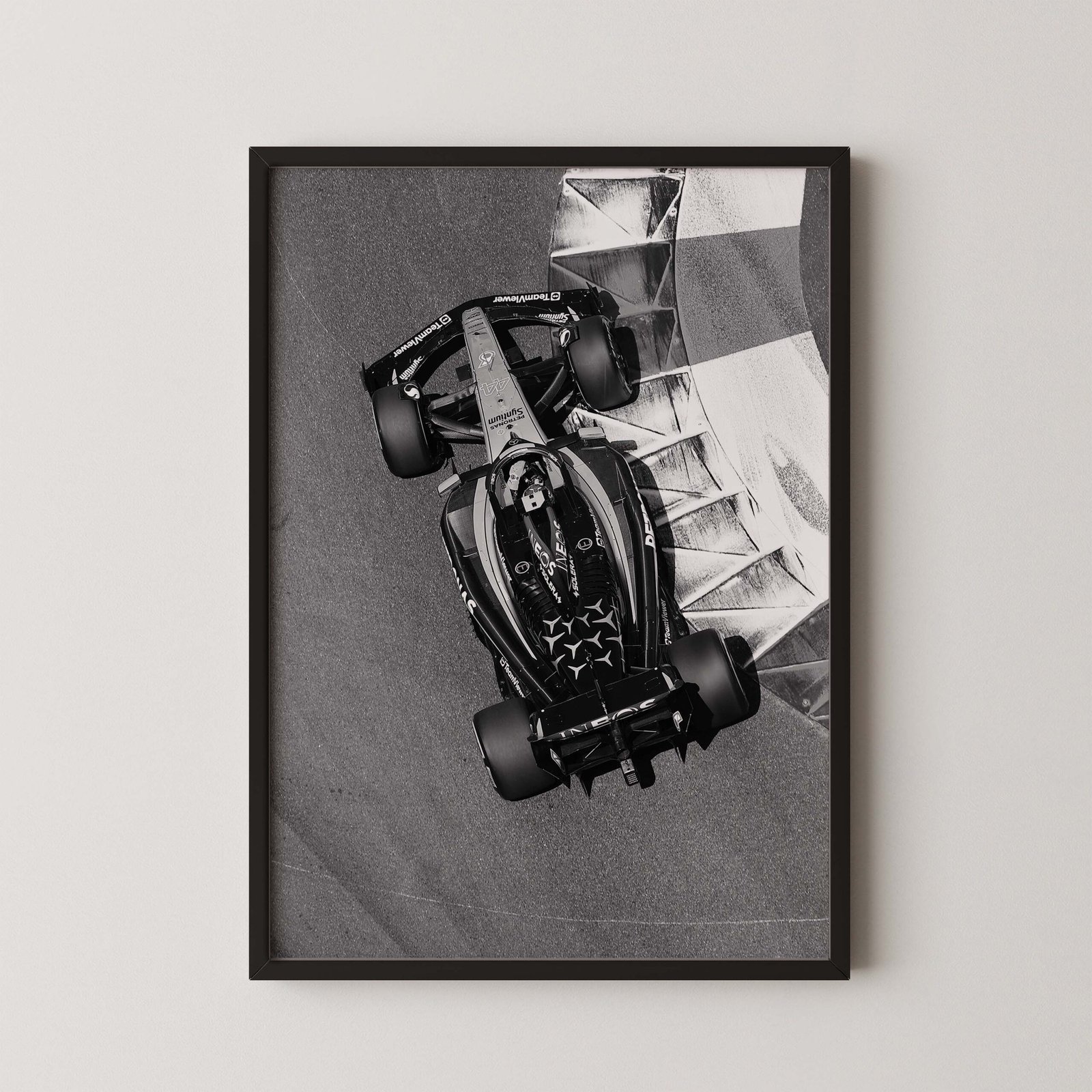 F1 Mercedes Top View Print