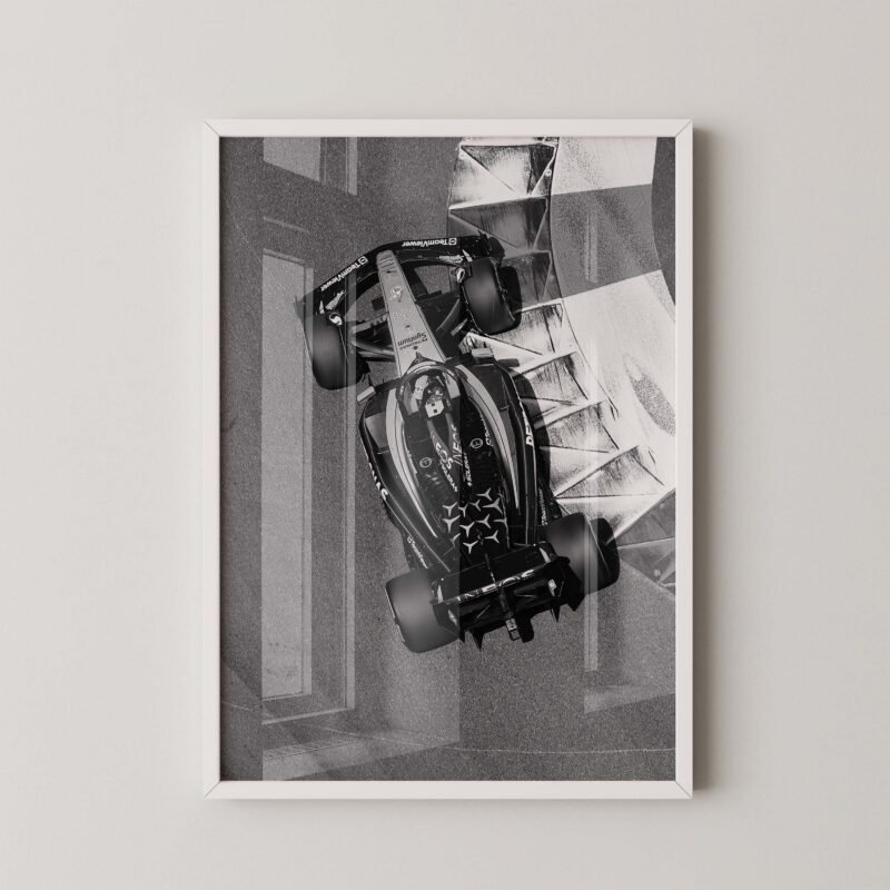 F1 Mercedes Top View Print