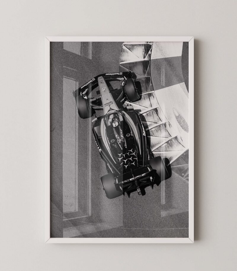 F1 Mercedes Top View Print