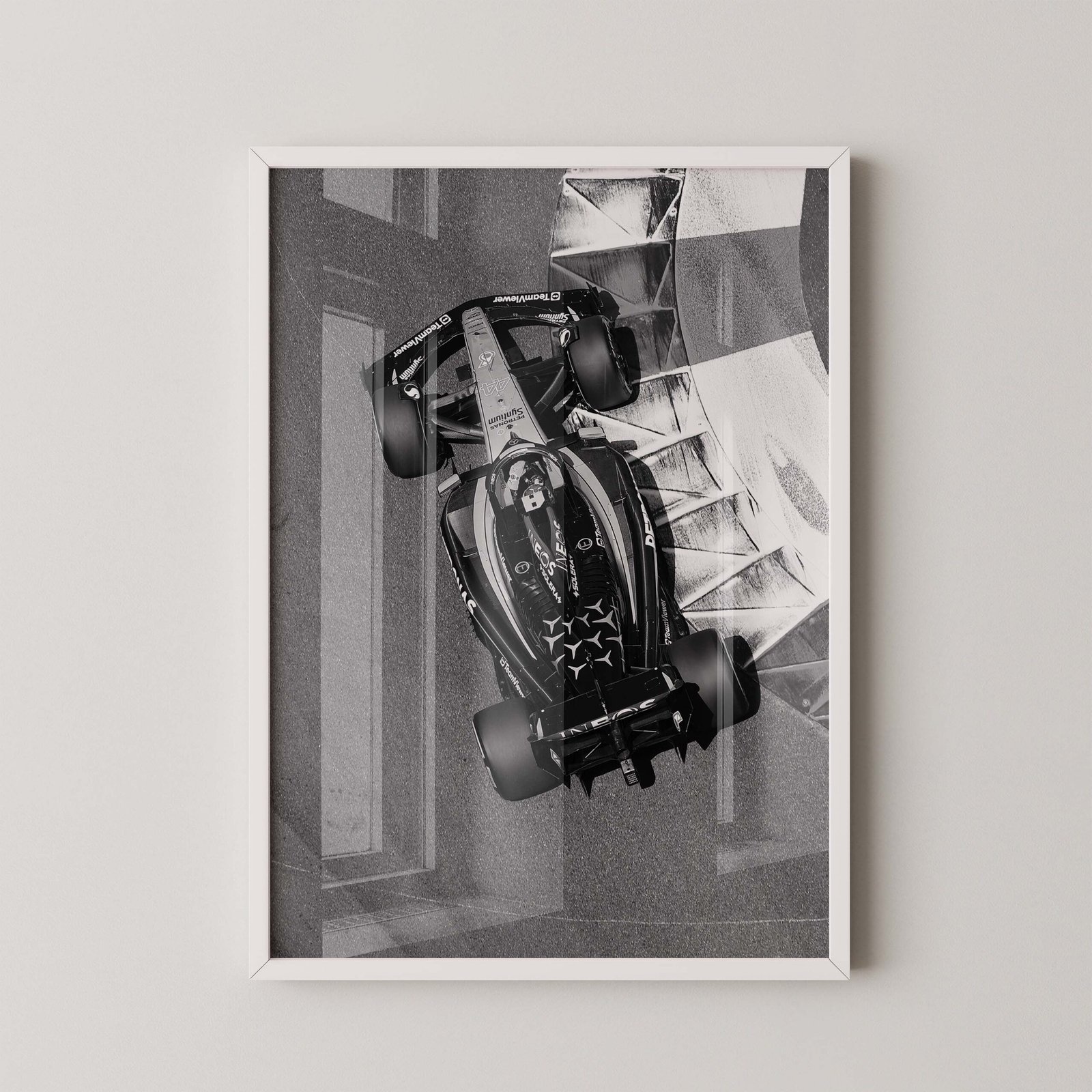 F1 Mercedes Top View Print - Image 2