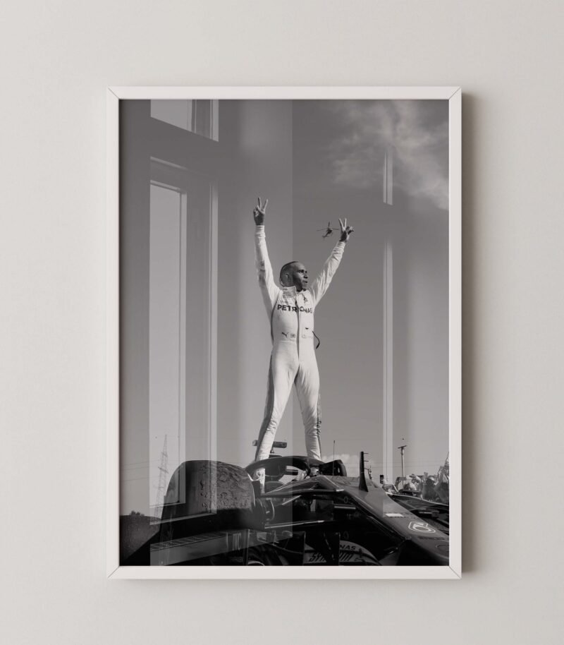 Lewis Hamilton Celebration Poster