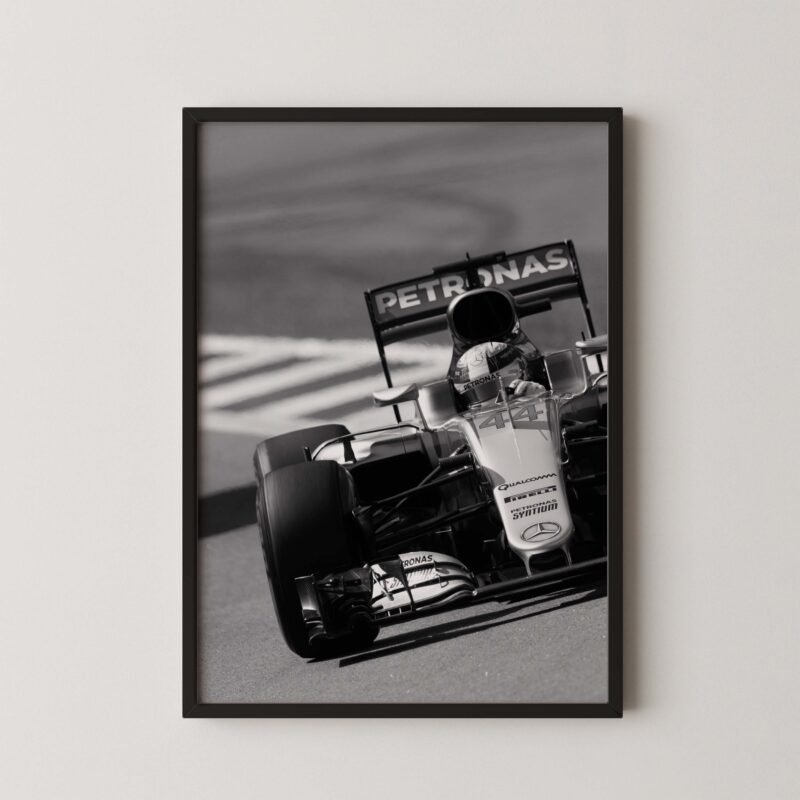 Lewis Hamilton Mercedes W08 Poster