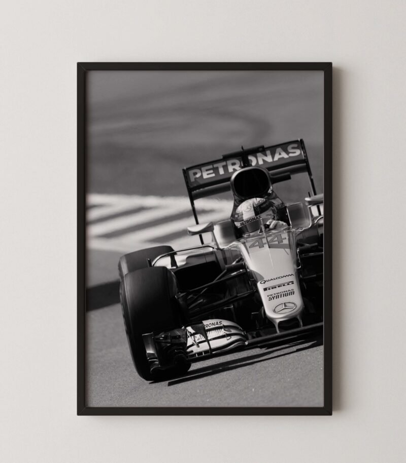 Lewis Hamilton Mercedes W08 Poster