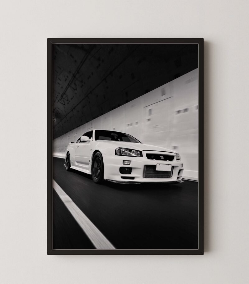 Nissan Skyline GT-R R34 Poster