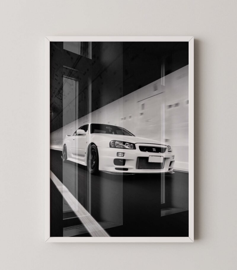 Nissan Skyline GT-R R34 Poster
