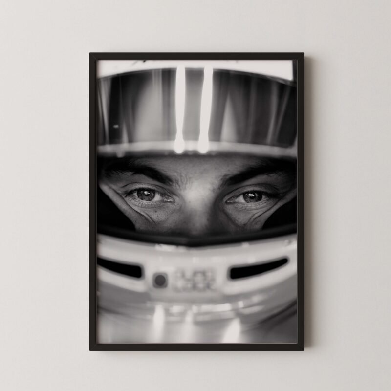 Oscar Piastri Helmet Eyes Poster