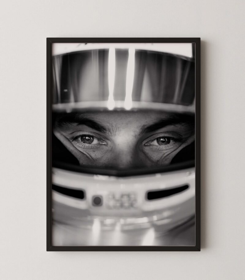 Oscar Piastri Helmet Eyes Poster