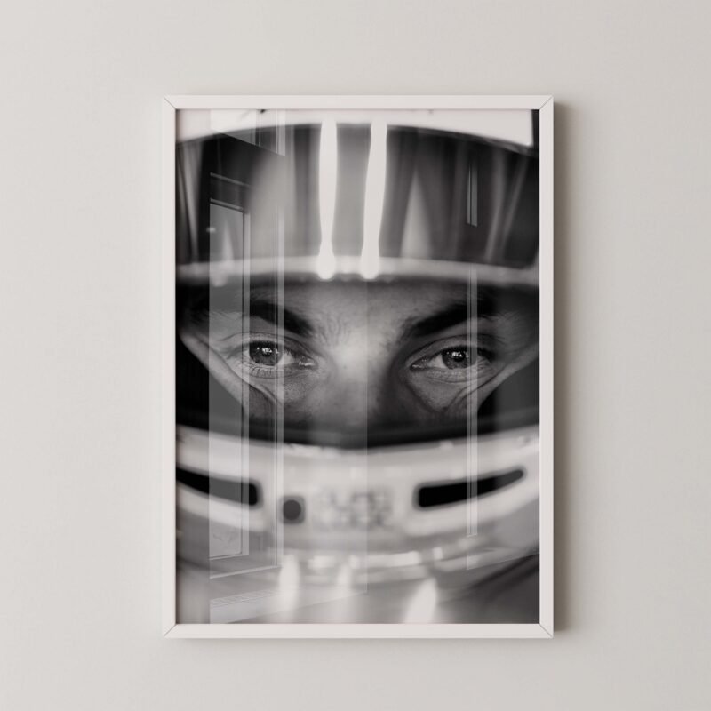 Oscar Piastri Helmet Eyes Poster