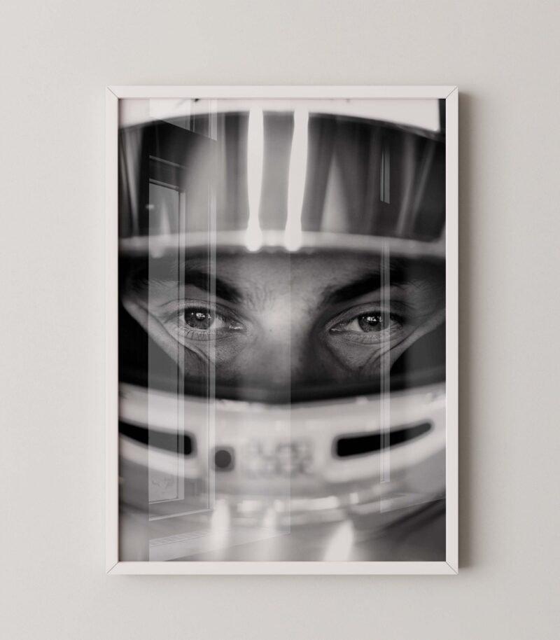 Oscar Piastri Helmet Eyes Poster