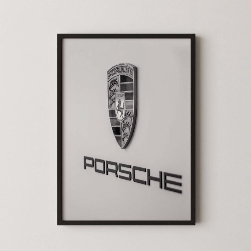 Porsche Logo Wall Decor