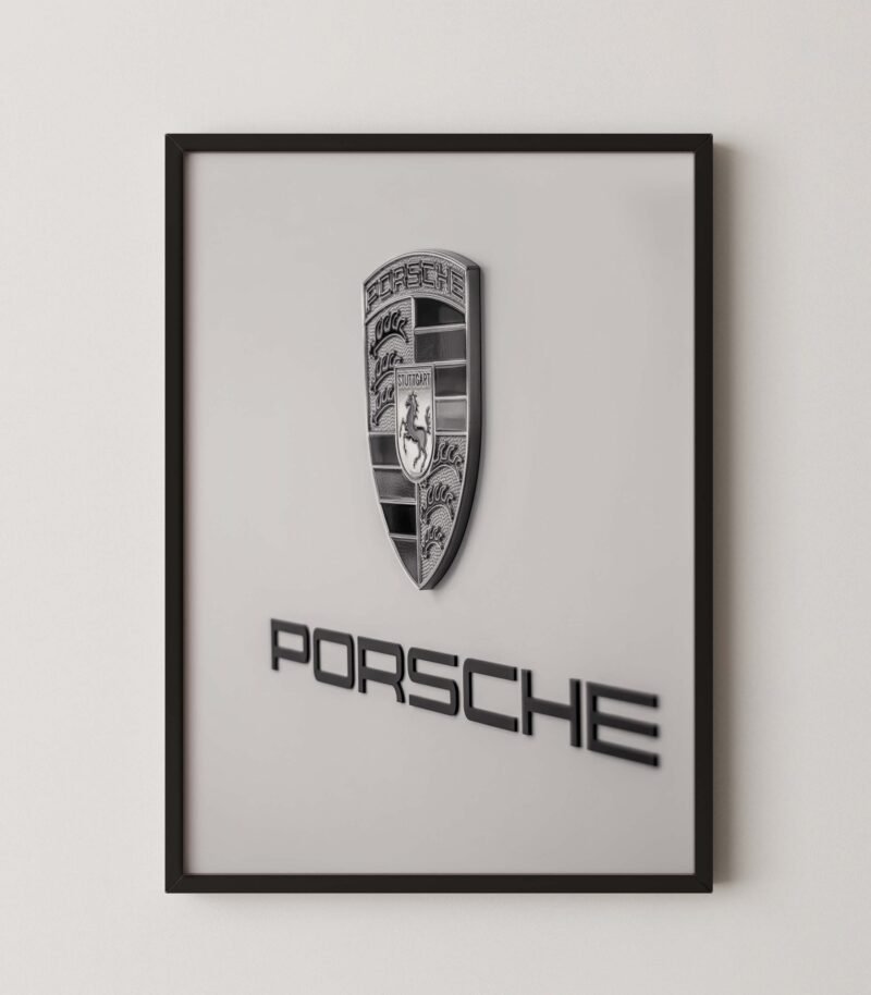 Porsche Logo Wall Decor