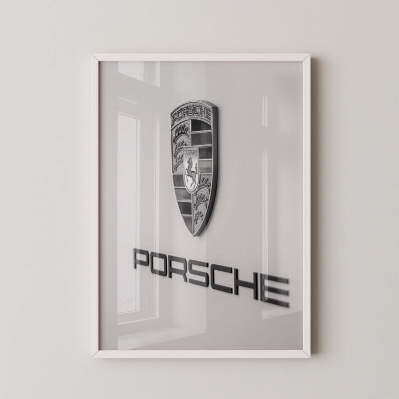 Porsche Logo Wall Decor