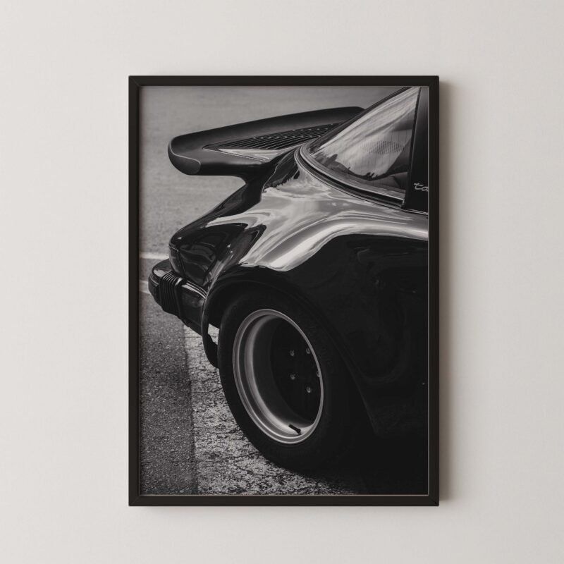 Classic Black Porsche Print