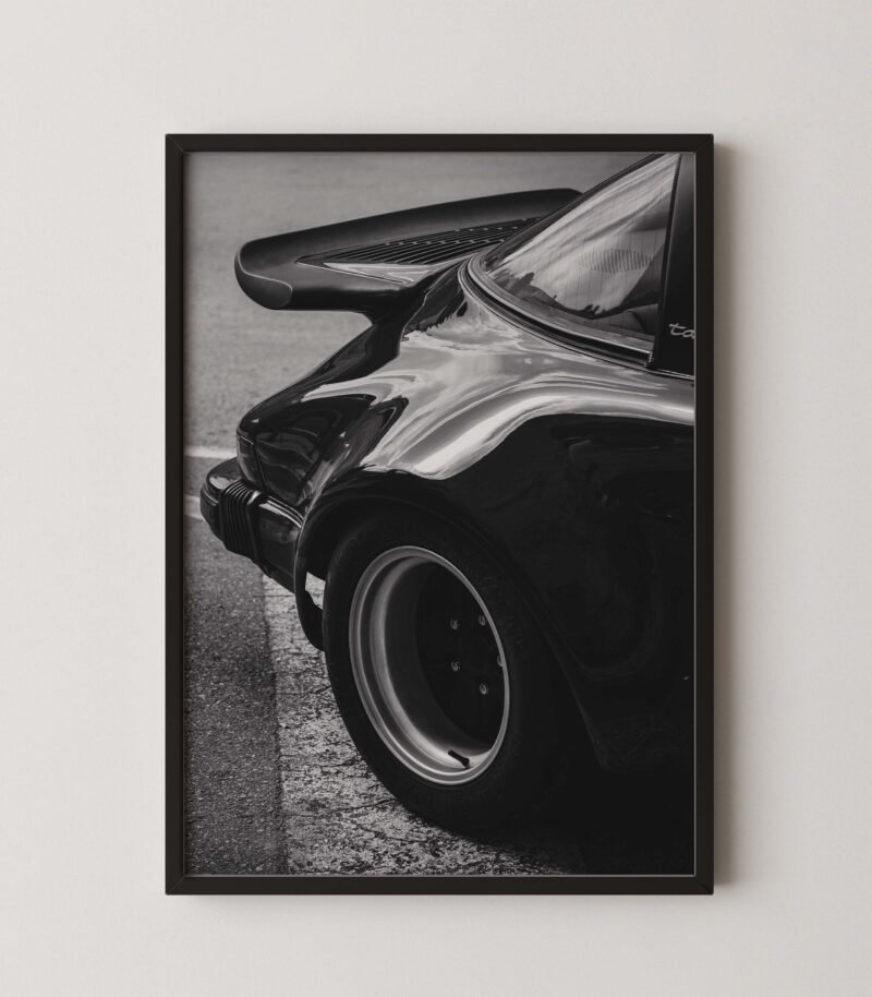 Classic Black Porsche Print