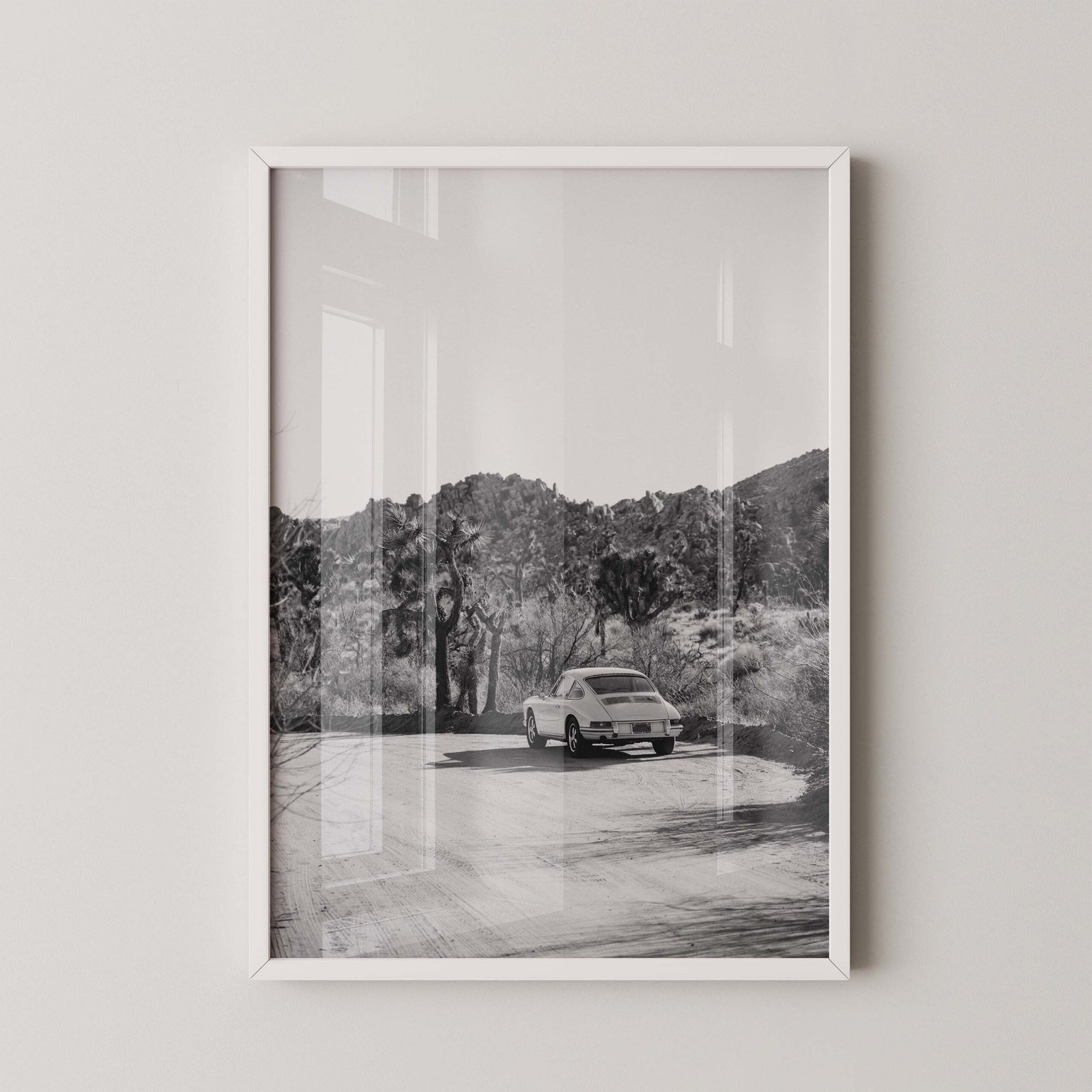 Vintage Porsche in Desert Print - Image 2
