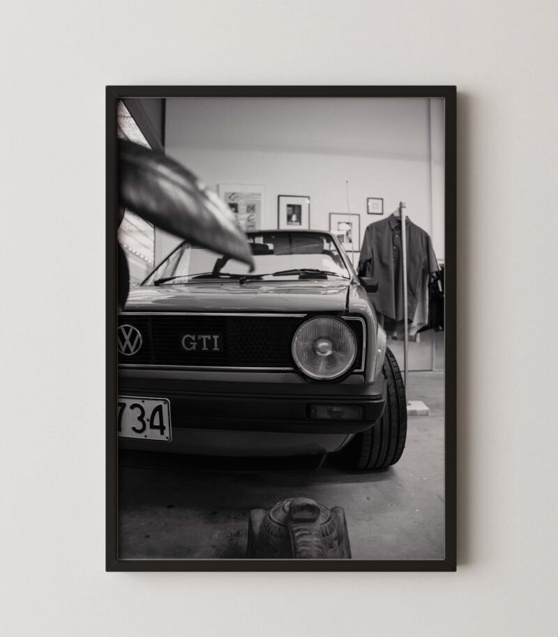 Vw Golf GTI MK1 Retro Poster
