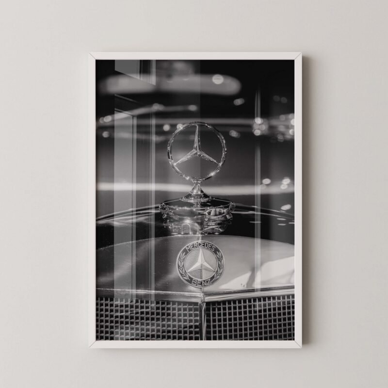 Classic Mercedes Emblem Print