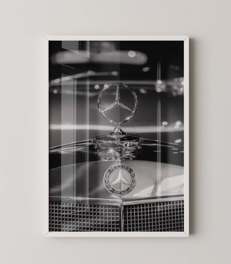 Classic Mercedes Emblem Print