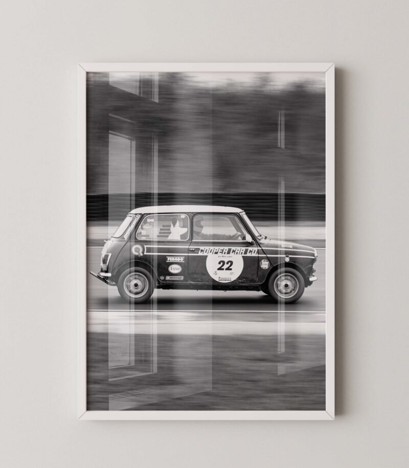Vintage Mini Cooper Racing Poster
