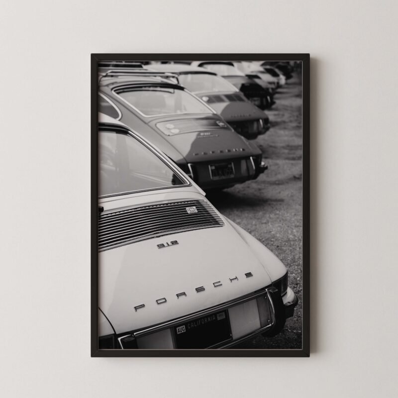 Porsche 912 Rear View Print