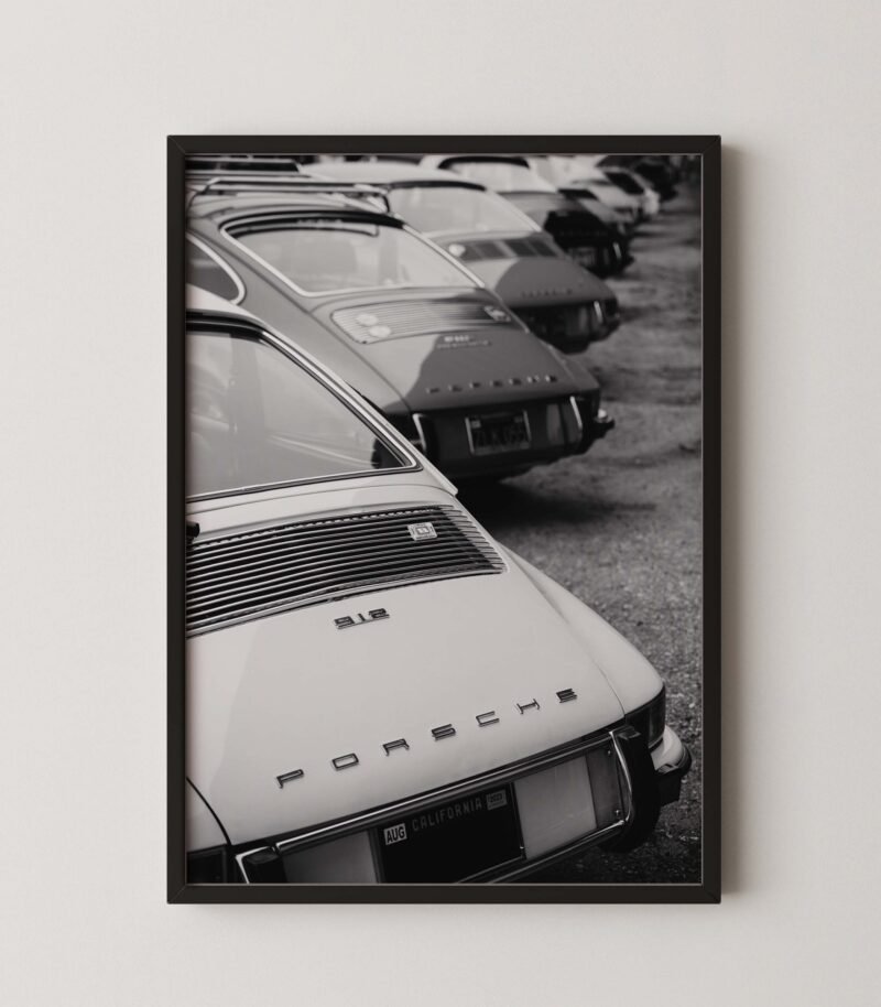 Porsche 912 Rear View Print