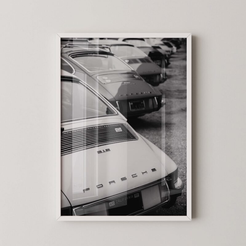 Porsche 912 Rear View Print