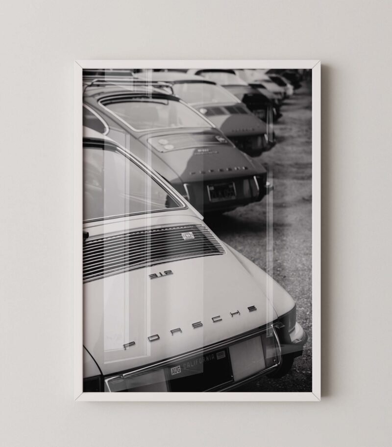 Porsche 912 Rear View Print