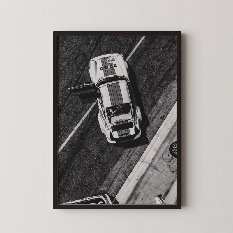 Vintage Porsche Martini Poster