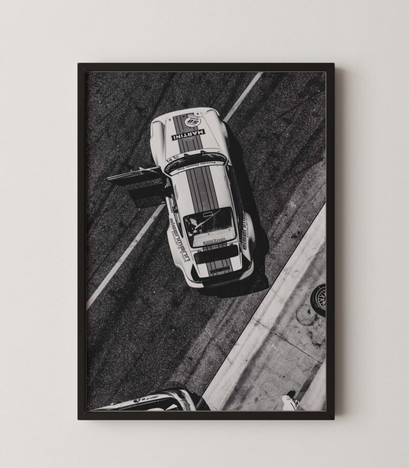 Vintage Porsche Martini Poster