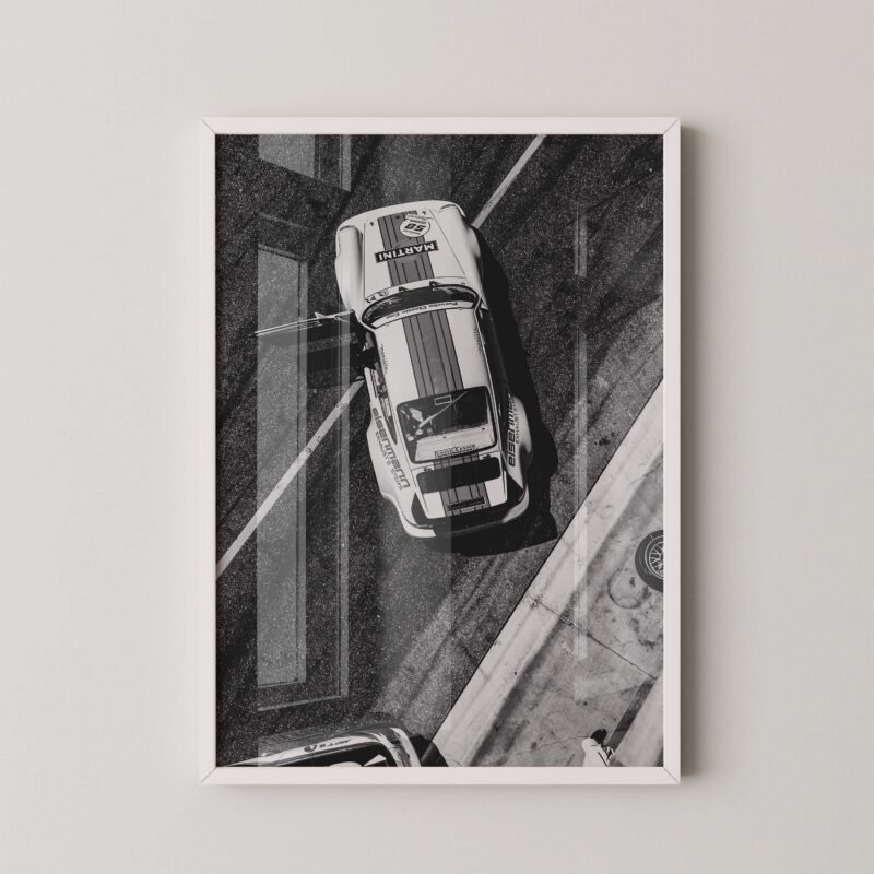 Vintage Porsche Martini Poster
