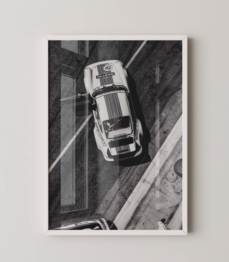 Vintage Porsche Martini Poster