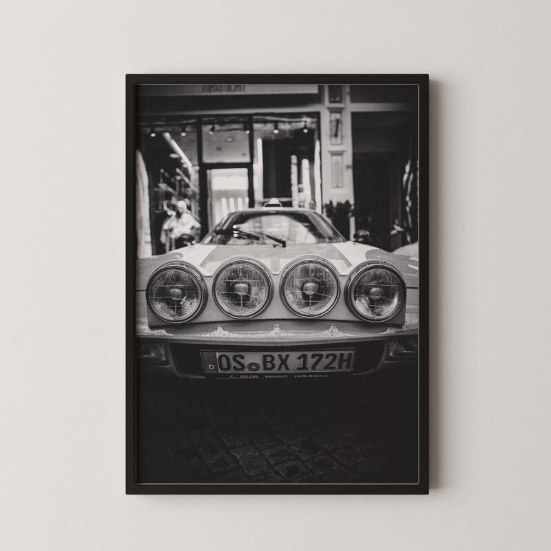 Classic Porsche Headlight Print