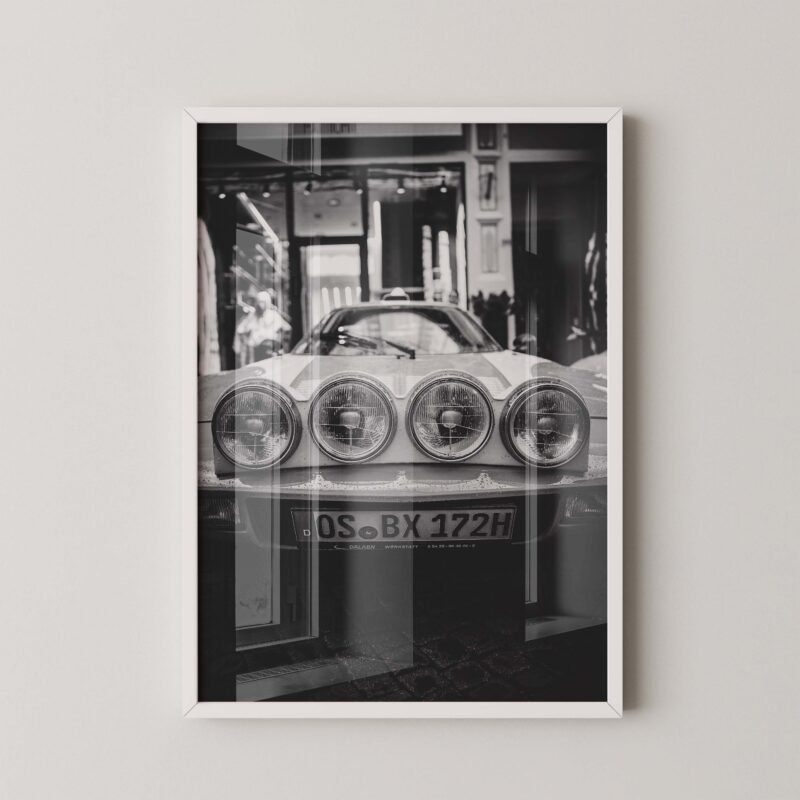 Classic Porsche Headlight Print