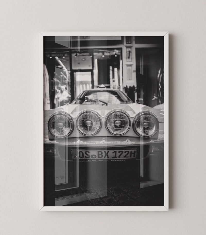 Classic Porsche Headlight Print