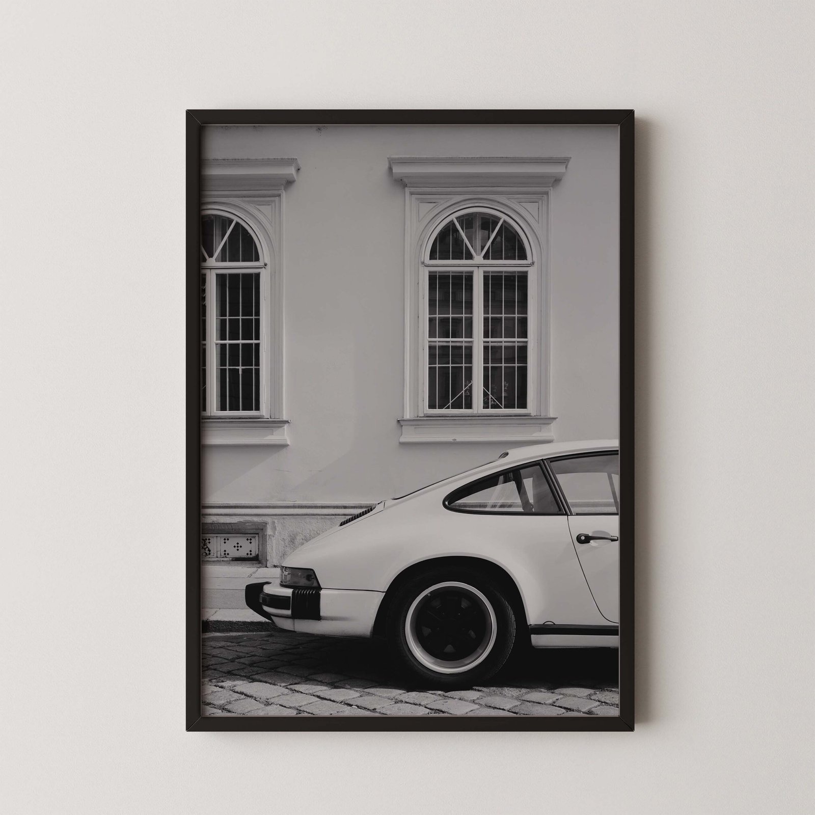 Retro Porsche Rear View Print