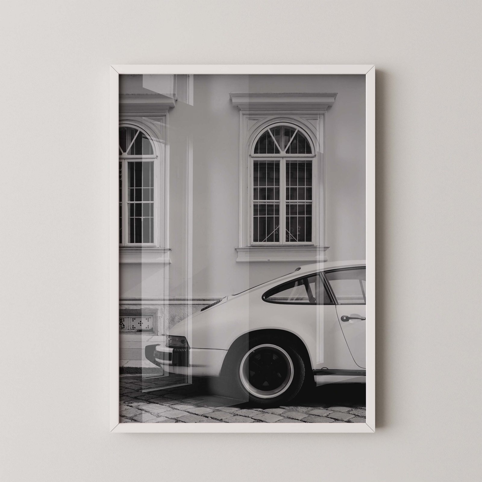 Retro Porsche Rear View Print - Image 2