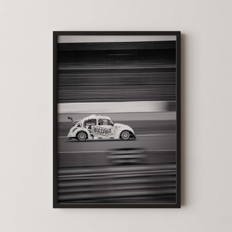 Classic VW Beetle Racing Poster