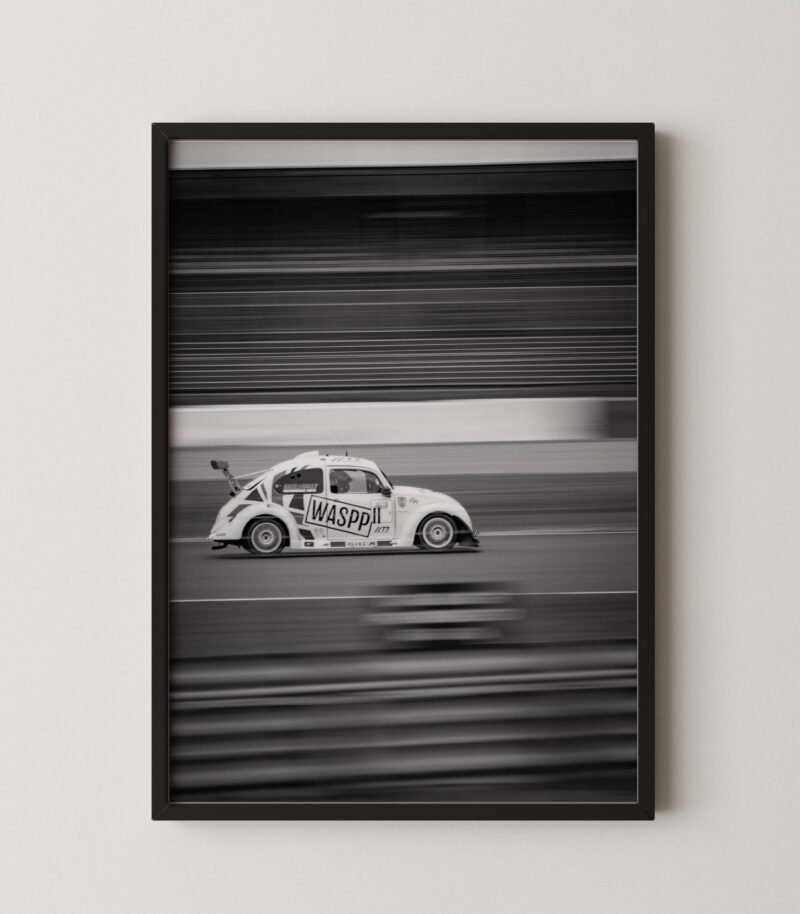 Classic VW Beetle Racing Poster
